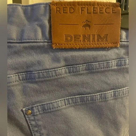 Brooks Brothers Red Fleece Denim pants Size 32”x29” Slim Straight - Picture 5 of 14